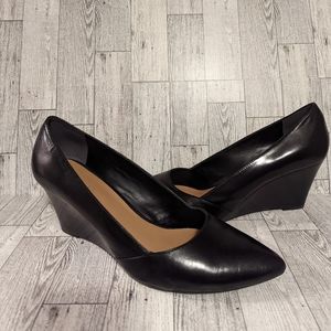 Franco Sarto Black Wedge Shoe
